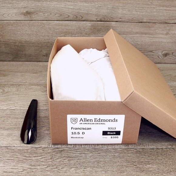 Allen Edmonds FRANCISCAN Monkstrap 10.5 D Black * add $15 new Trees main image 5